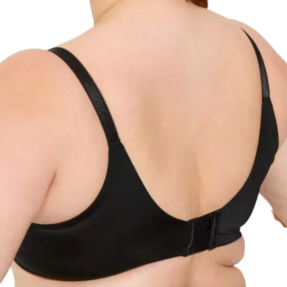 Torrid 38DD Perfect Tshirt Bra‎ Black Womens Back Hook Closure Underwire - Picture 2 of 11